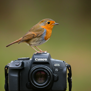 KI Roodborst met canon